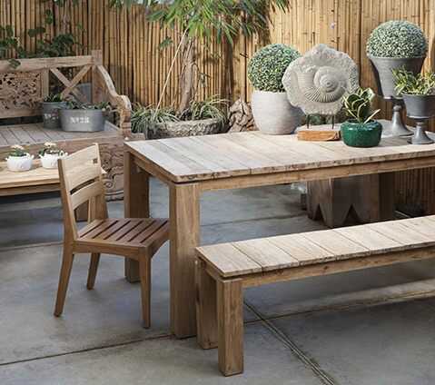 כסא עץ טיק Vista