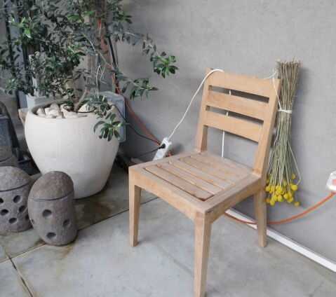 כסא עץ טיק Vista