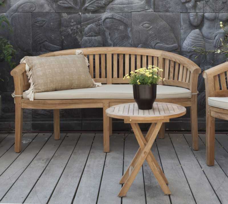 ספסל גינה עם גב מעוגל ספסל גינה עם גב מעוגל