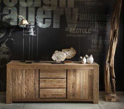 מזנון עץ עם מגירות מזנון עץ עם מגירות