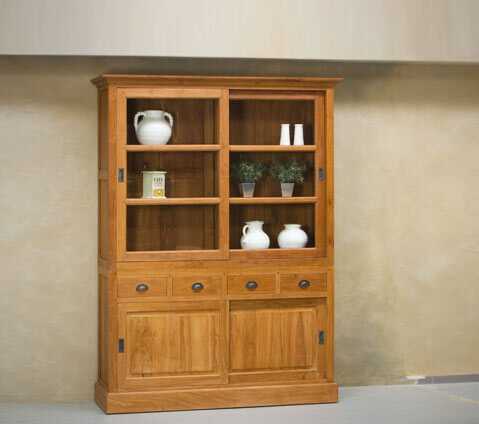 ויטרינה Toscana עשויה עץ מלא 1 ויטרינה Toscana עשויה עץ מלא