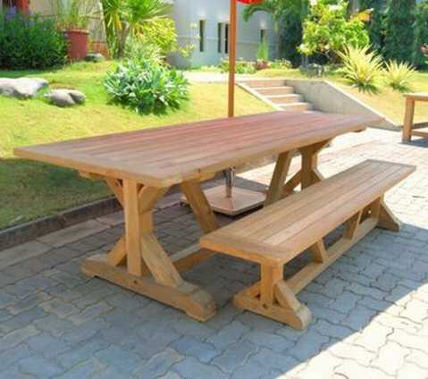 שולחן אוכל Country out door 1 שולחן אוכל Country out door