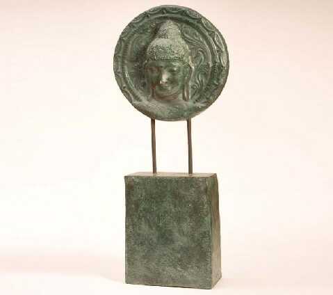 פסל ראש בודהה 1 פסל ראש בודהה