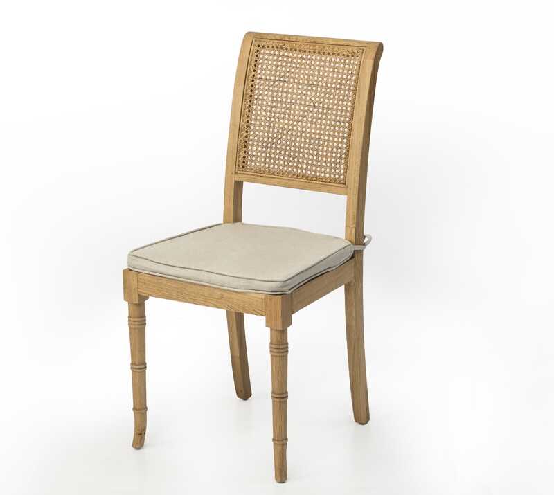 כיסא לפינת אוכל עם גב קש