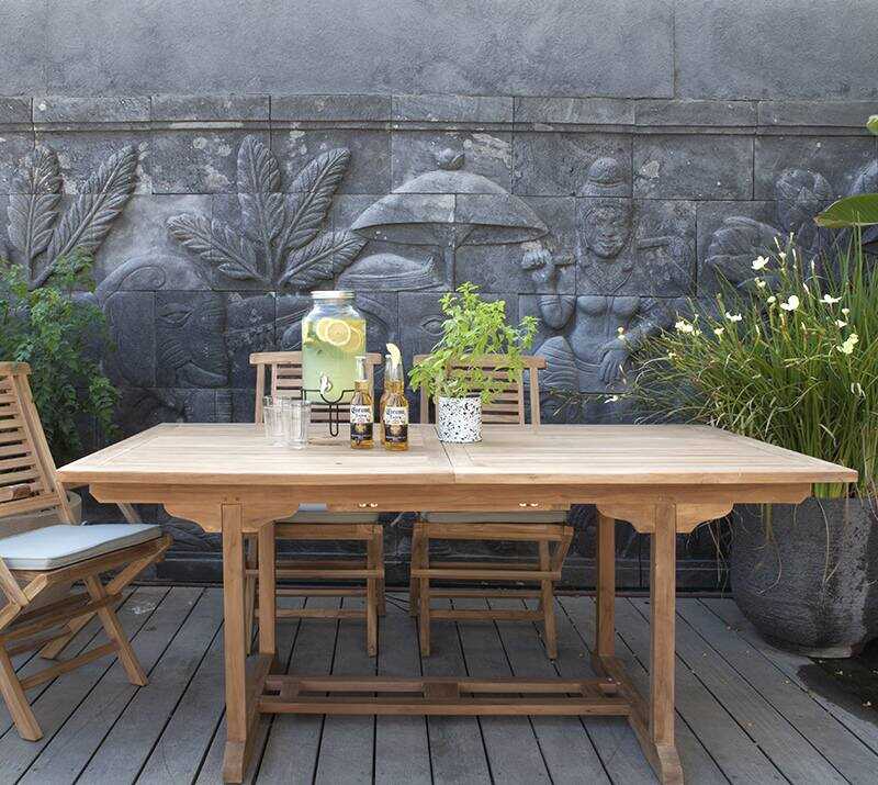 שולחן אוכל מלבני לגינה שולחן אוכל מלבני לגינה