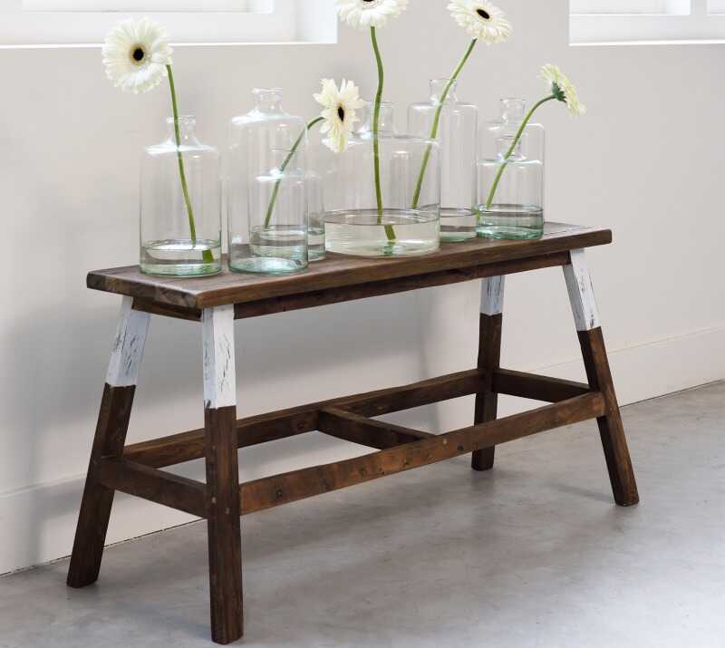 ספסל מעץ מלא ספסל מעץ מלא