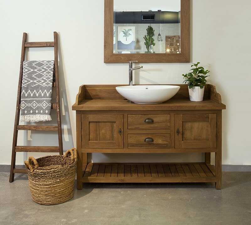 קונסולה מעץ מלא ממוחזר קונסולה מעץ מלא ממוחזר