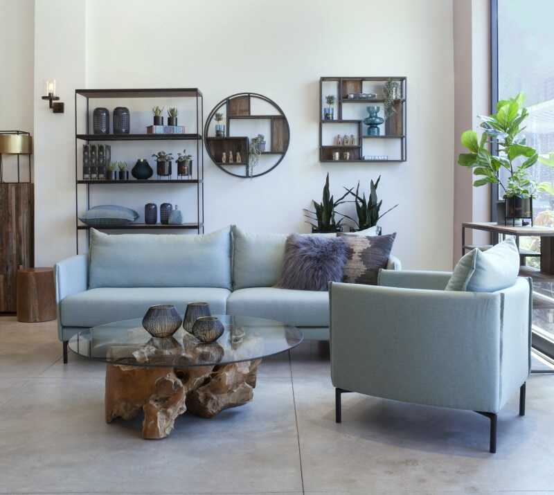 ספה לסלון בסגנון רטרו