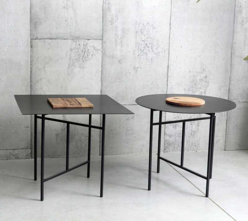 שולחן צד מרובע ברזל שולחן צד מרובע ברזל