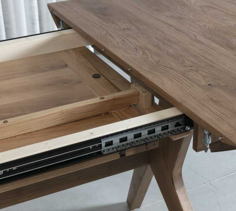 שולחן אוכל נפתח רגל X