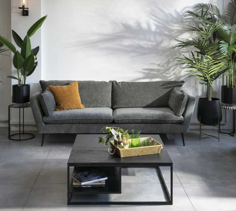 שולחן סלון עץ וברזל