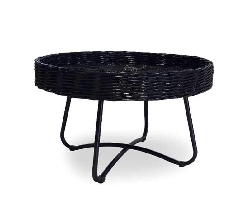 שולחן ראטן שחור