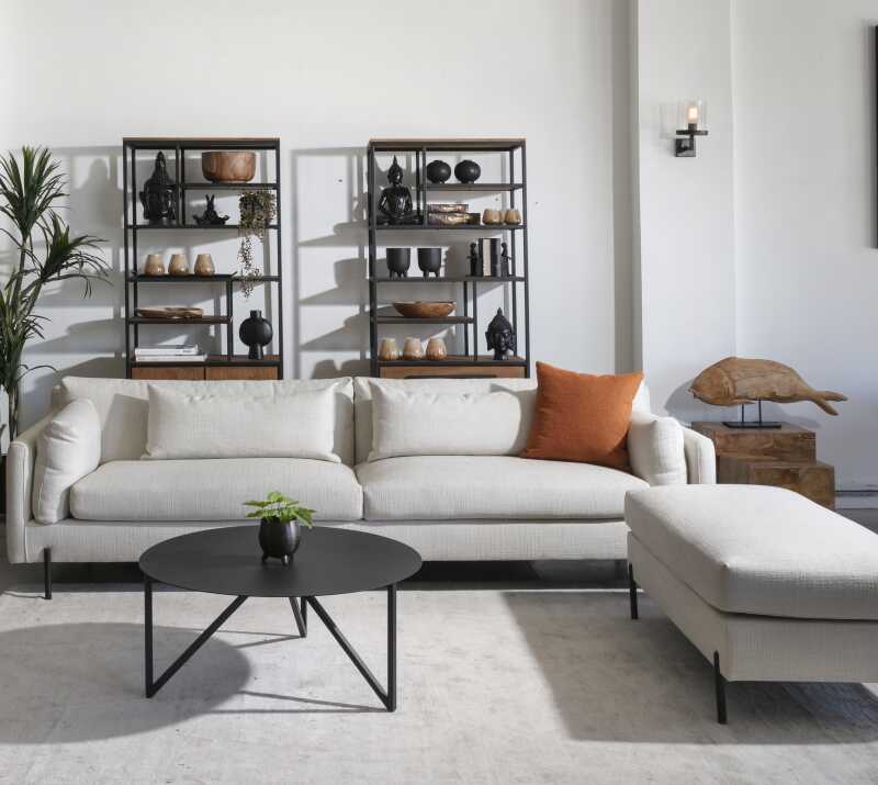 ספה מרופדת מילוי נוצות