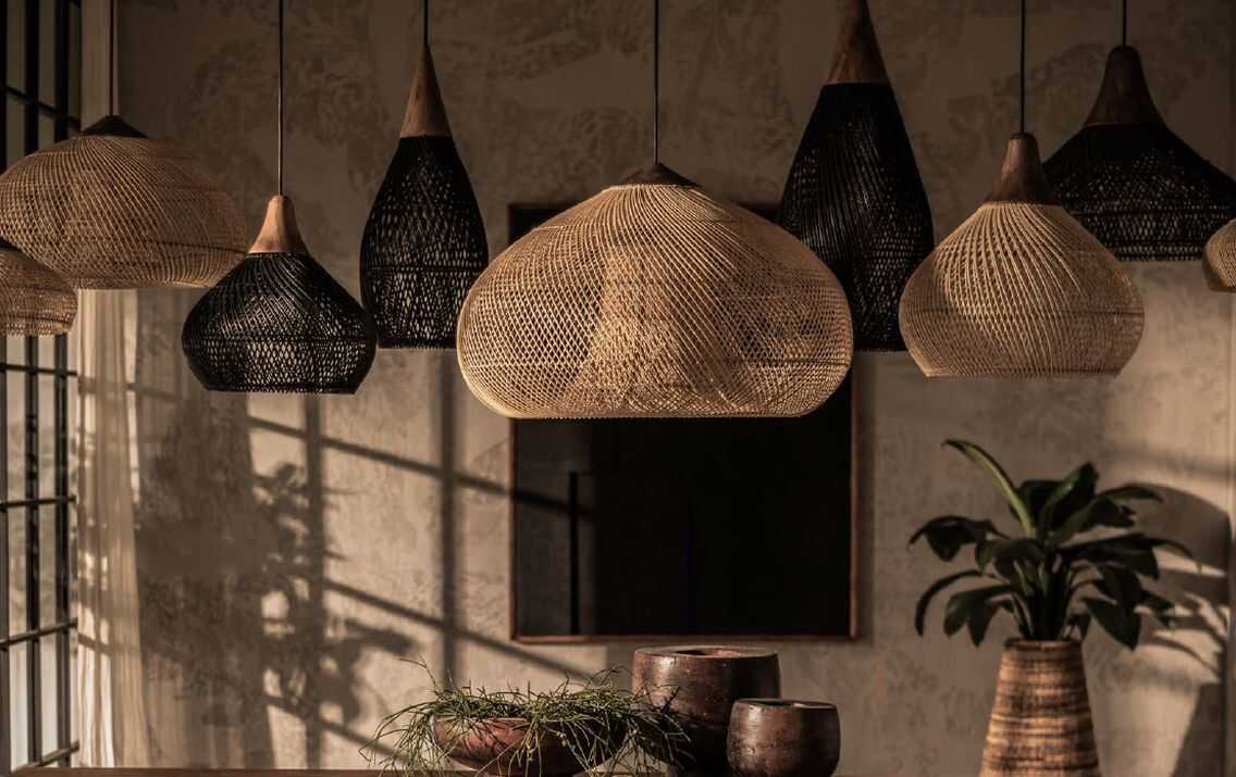 גופי תאורה קלועים ראטן גופי תאורה קלועים ראטן