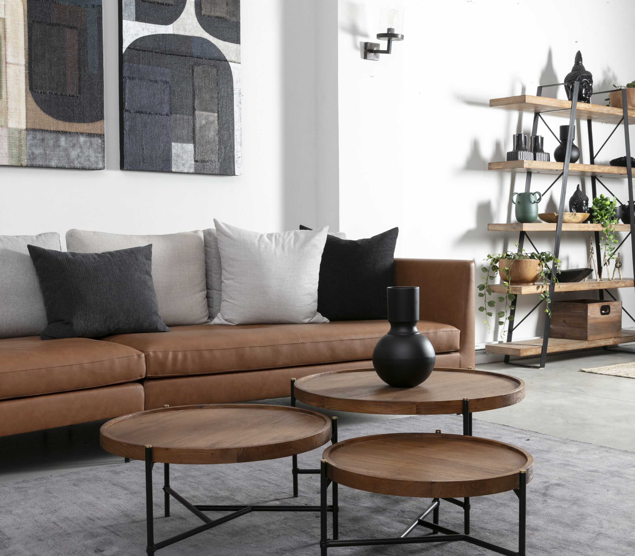 סט שולחנות לסלון