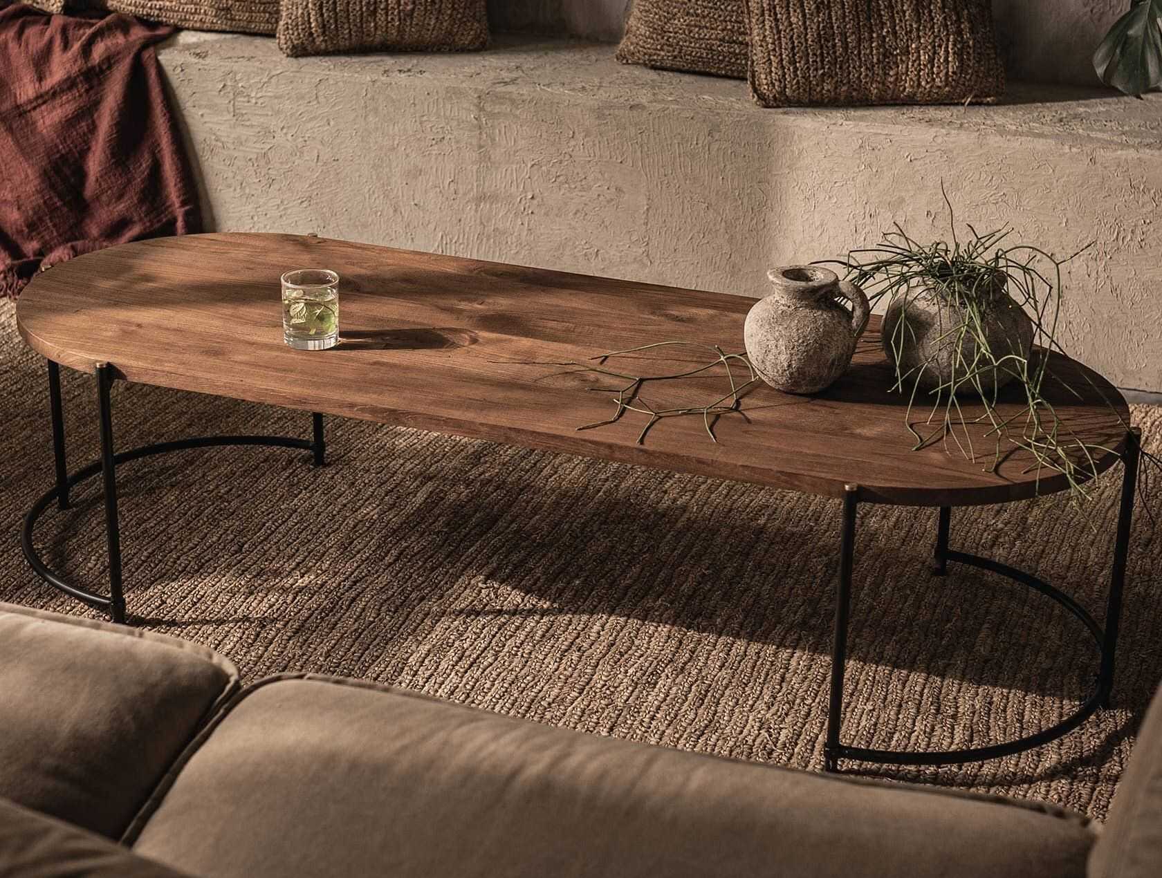 שולחן סלון אובלי