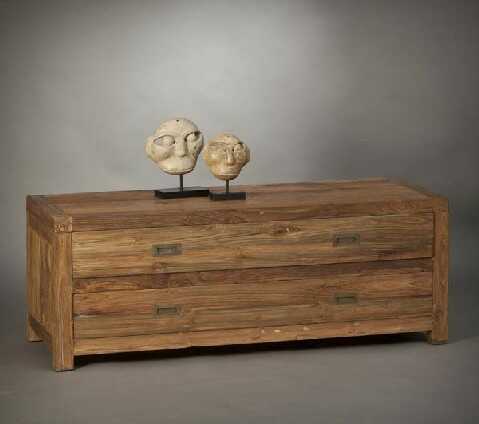 שידת מגירות Natural בסגנון כפרי 1 שידת מגירות Natural בסגנון כפרי