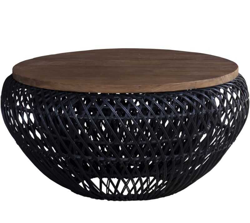 שולחן קפה שחור עץ