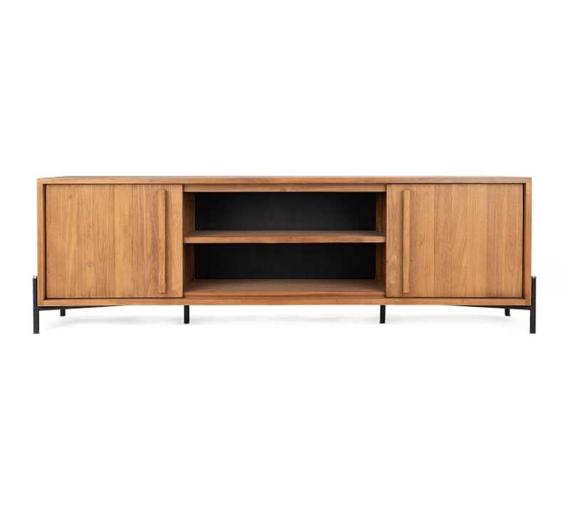 שידה לטלוויזיה עץ מלא שידה לטלוויזיה עץ מלא